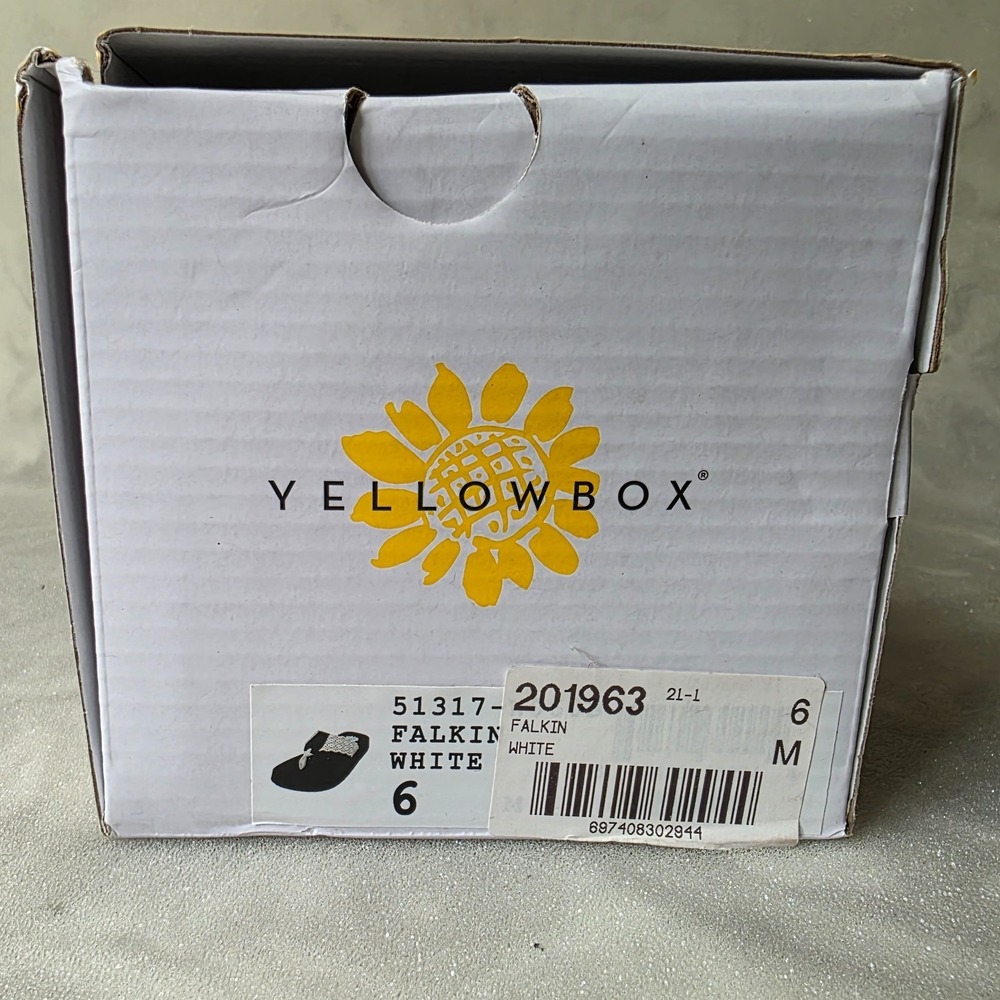 Yellow Box Falkin Starburst Cut Out Shimmer Women's Comfort Sandals Flip Flops - Picture 3 of 5